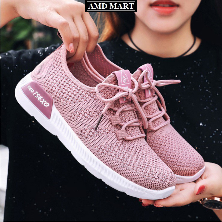 Giày Thể Thao Nữ , Giày Sneaker Nữ H5 Chất Đẹp Êm Chân Độn Đế Tăng Chiều Cao Màu Đen Hồng Xám Bạc Thiết Kế Nổi Bật