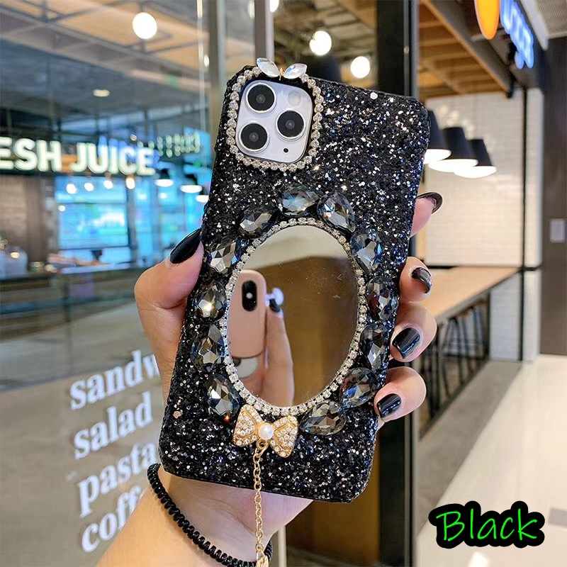 Ốp Điện Thoại Đính Đá Lấp Lánh Cho iphone 15 14 13 12 6 6s 7 8 plus x xs max xr 11 pro max 12