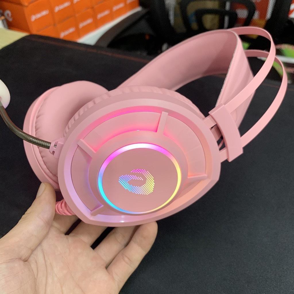 Tai nghe chơi game Dareu EH469 RGB Pink (Màu Hồng) - Hàng Chính Hãng | BigBuy360 - bigbuy360.vn