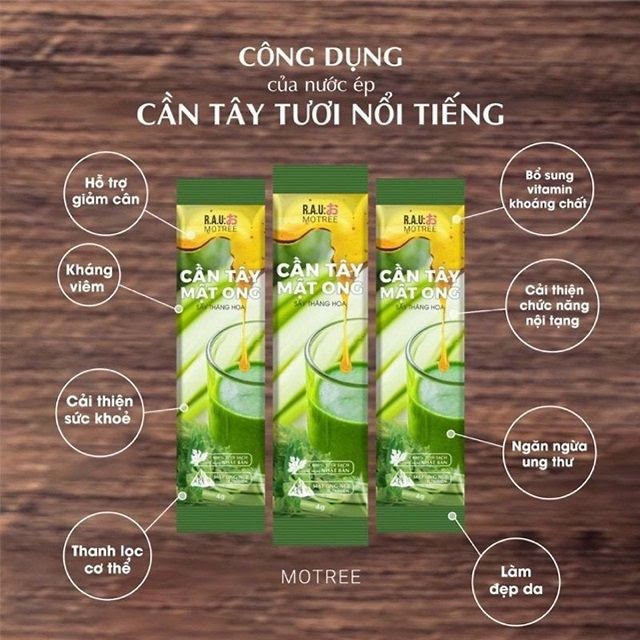 Bột cần tây mật ong motree, bột cần tây sấy lạnh, hỗ trợ giảm cân, đẹp da thanh lọc cơ thể (hộp 14 gói) | BigBuy360 - bigbuy360.vn