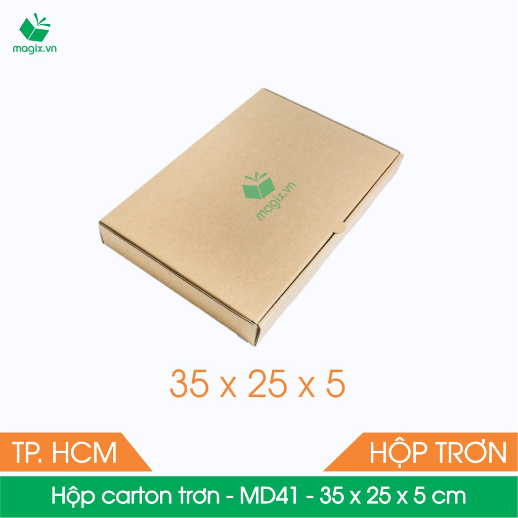 MD41 - 35x25x5 cm - 25 Thùng hộp carton trơn đóng hàng