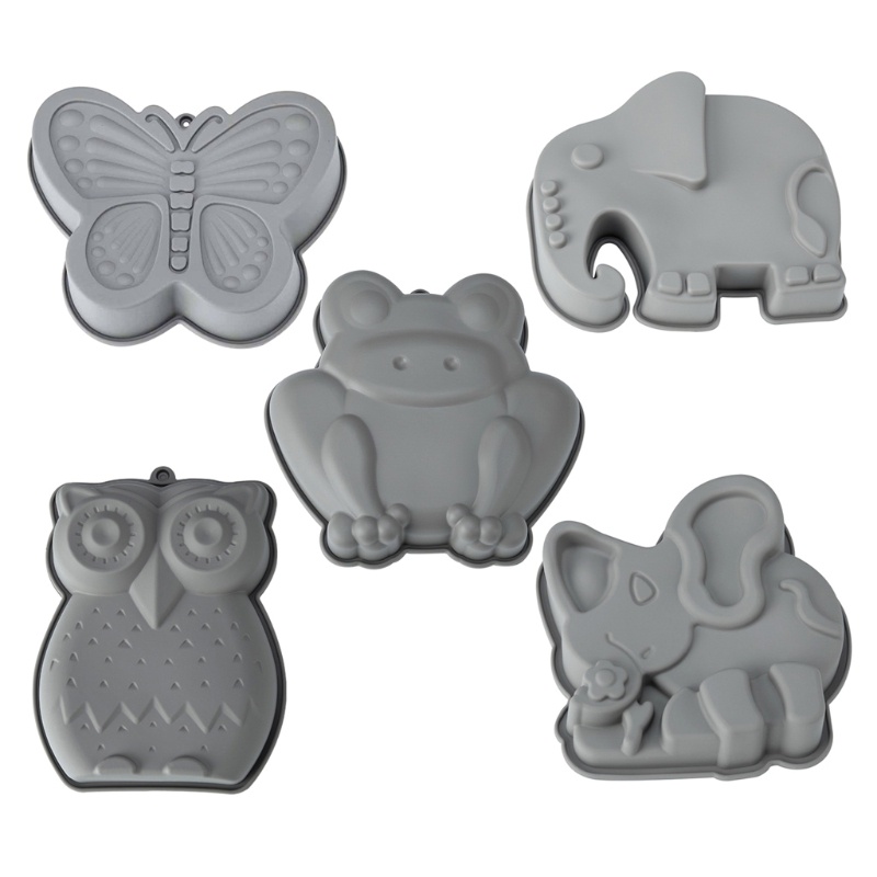 Silicone Khuôn Silicon Làm Bánh Quy Hình Động Vật Xinh Xắn