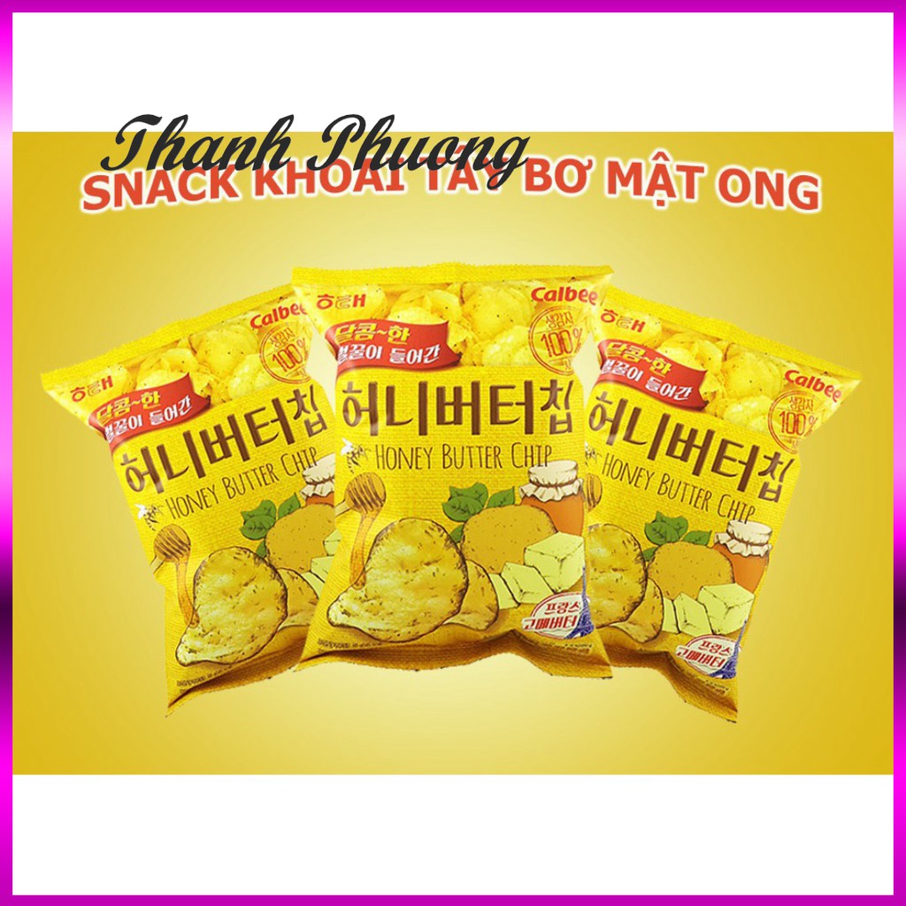 { SALE221 }  Snack khoai tây bơ mật ong Calbee - Hàn Quốc ( Hàng HoT )