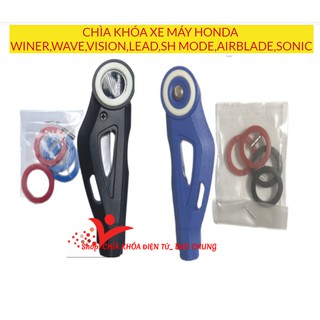 Chìa khóa xe máy Honda độ gập dùng cho dòng chìa từ dài vế trái như wave rsx, wave blade, wave a đời mới, airblade...