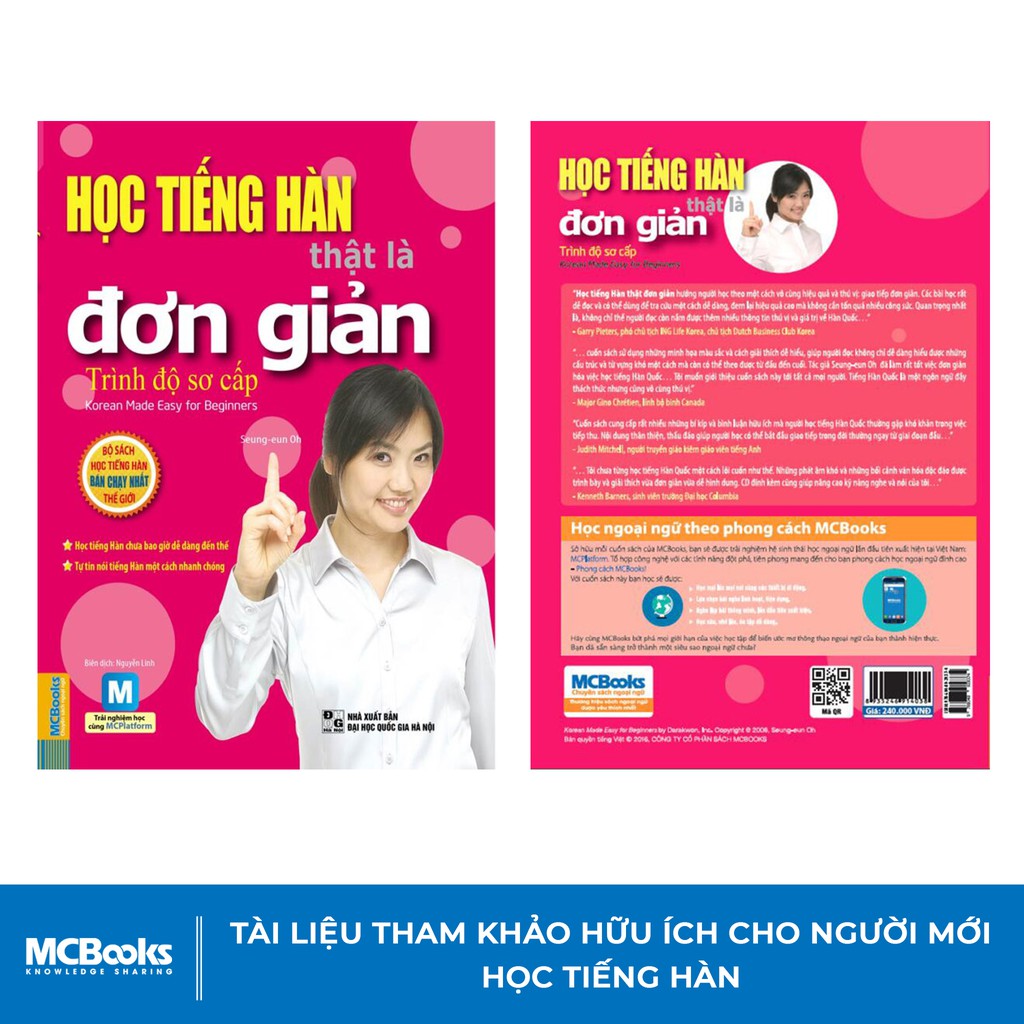 Sách - Học Tiếng Hàn Thật Là Đơn Giản Trình Độ Sơ Cấp - Học Kèm App Online