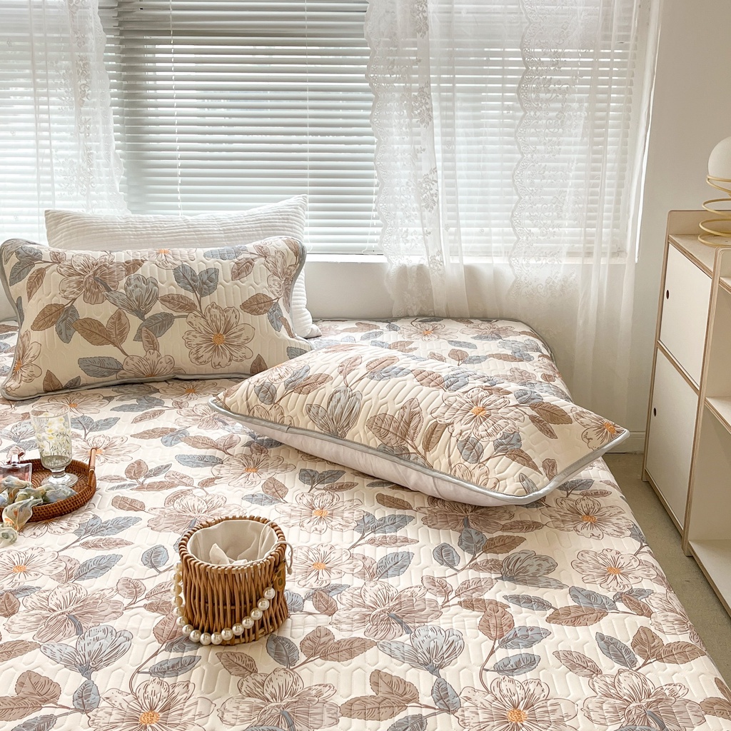 Chiếu điều hòa cao su non 9D M2T BEDDING Luxury vải lụa Tencel mềm mát - mã Mark #01