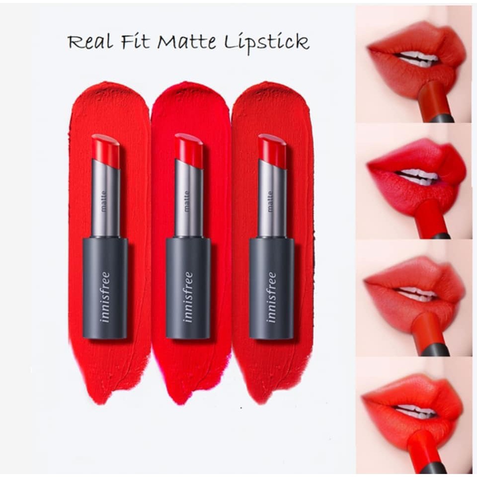 SON LÌ INNISFREE REAL FIT MATTE LIPSTICK CHÍNH HÃNG - 4778