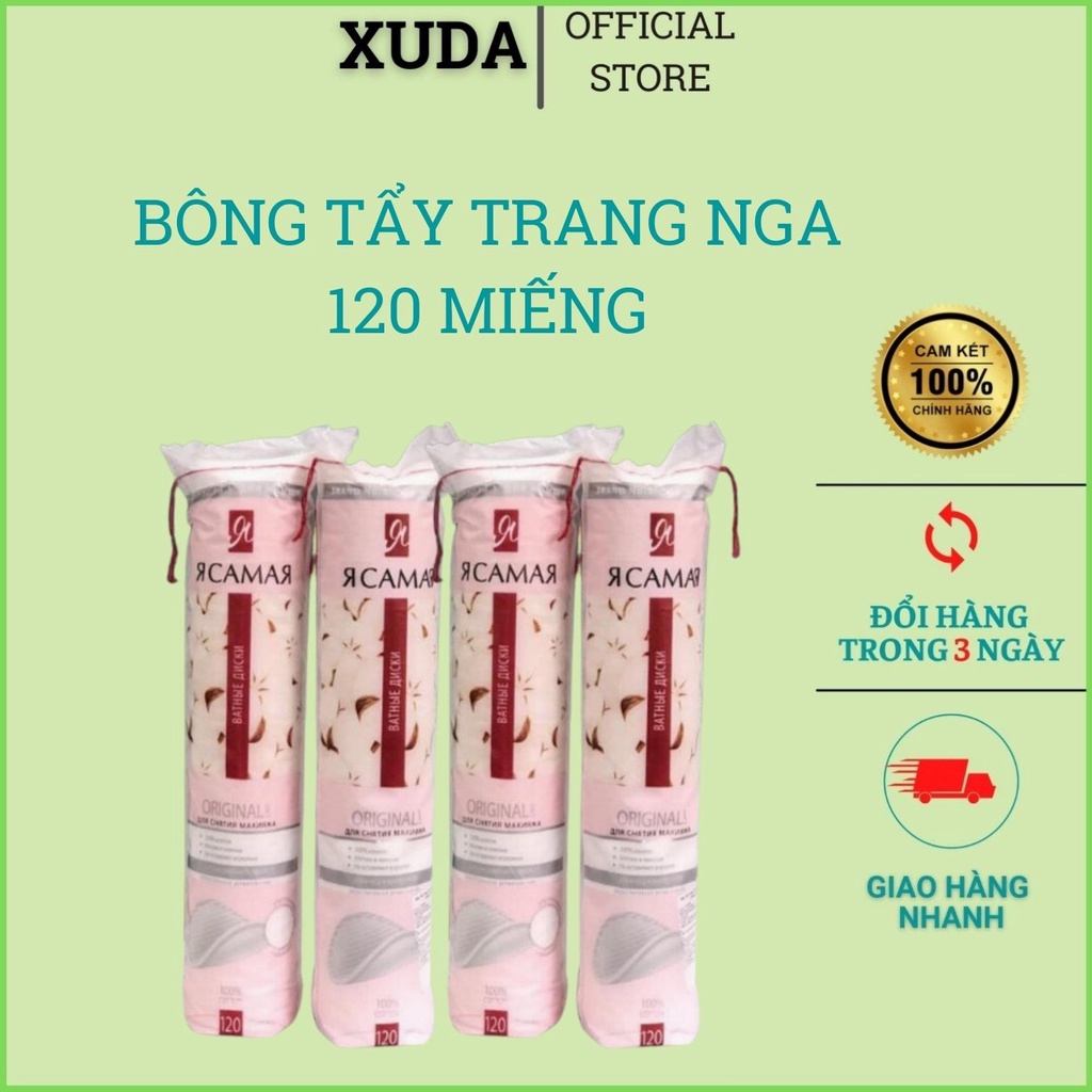 Bông tẩy trang Rcamar Nga tôi là nhất 120 miếng