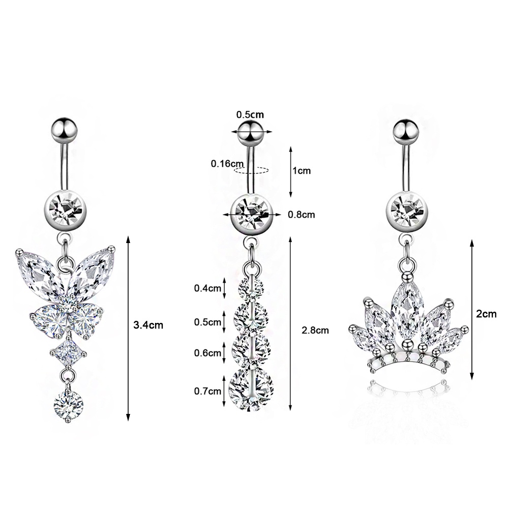 Khuyên Cơ Thể Hình Bướm Thời Trang Cá Tính