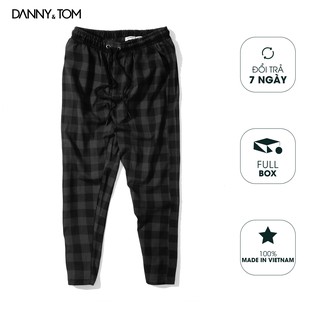 Quần dài nam caro lưng thun Pios chất vải hàn tây chuẩn đẹp , form regular , trẻ trung DP02 – DANNYTOM
