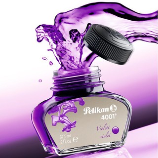 Mực Pelikan 4001 lọ 62.5ml màu tím, xanh, đen