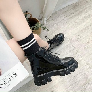 Giày bốt cổ cao hàn quốc
