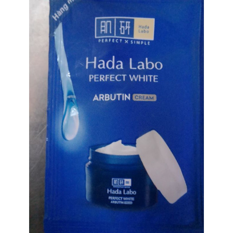 Set bộ 3 dưỡng trắng Hada labo Perfect White mẫu thử 4ml