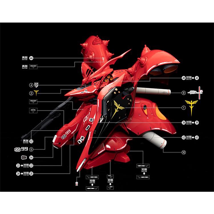 PHỤ KIỆN DECAL NƯỚC EVO HG NIGHTINGALE MÔ HÌNH LẮP RÁP GUNDAM