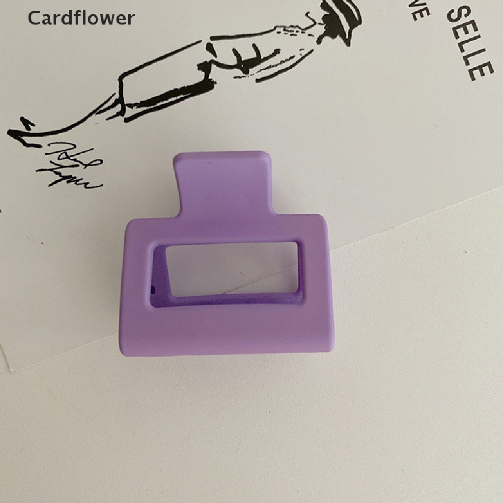 &lt; Cardflower &gt; Kẹp Tóc Càng Cua Cỡ Nhỏ Màu Trơn Thời Trang Hàn Quốc Cho Nữ