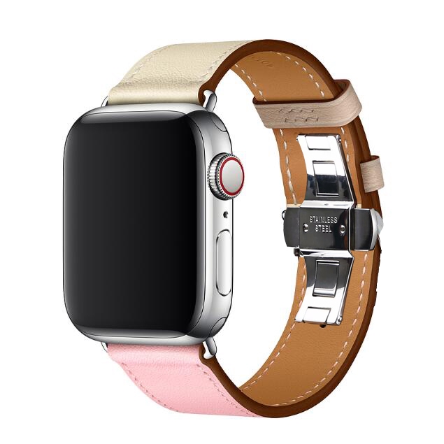 Dây đeo bằng da cho đồng hồ thông minh Apple Watch Series 4 3 2 1 40mm 44mm