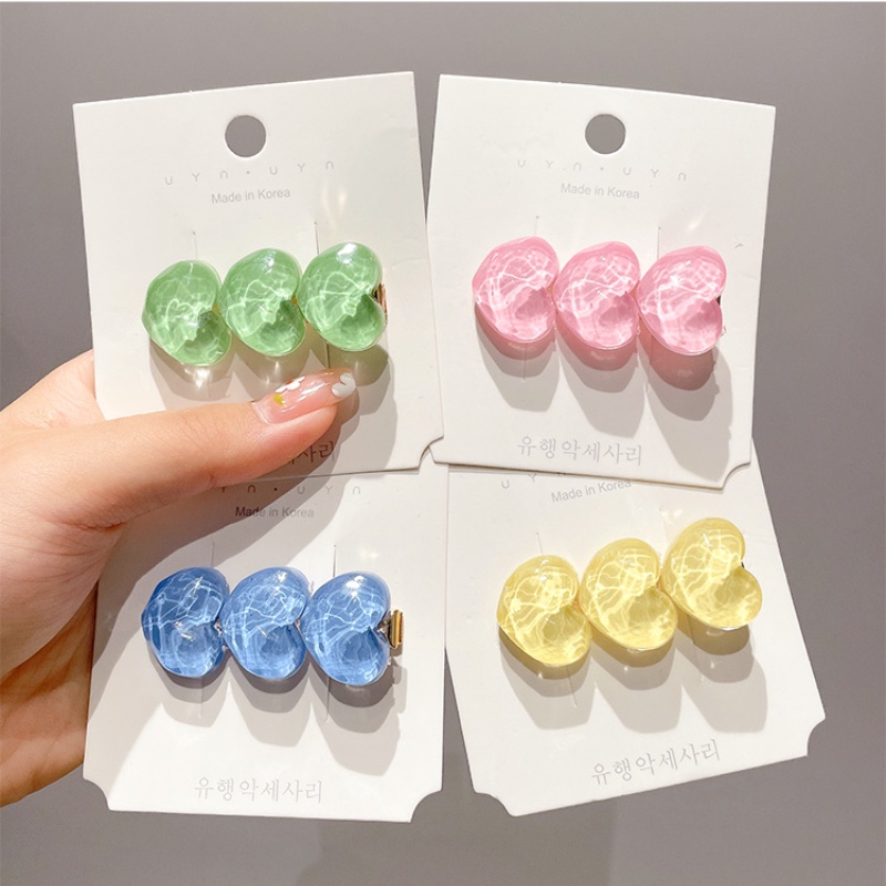 Kẹp Tóc Hình Trái Tim Dễ Thương Phong Cách Hàn Quốc