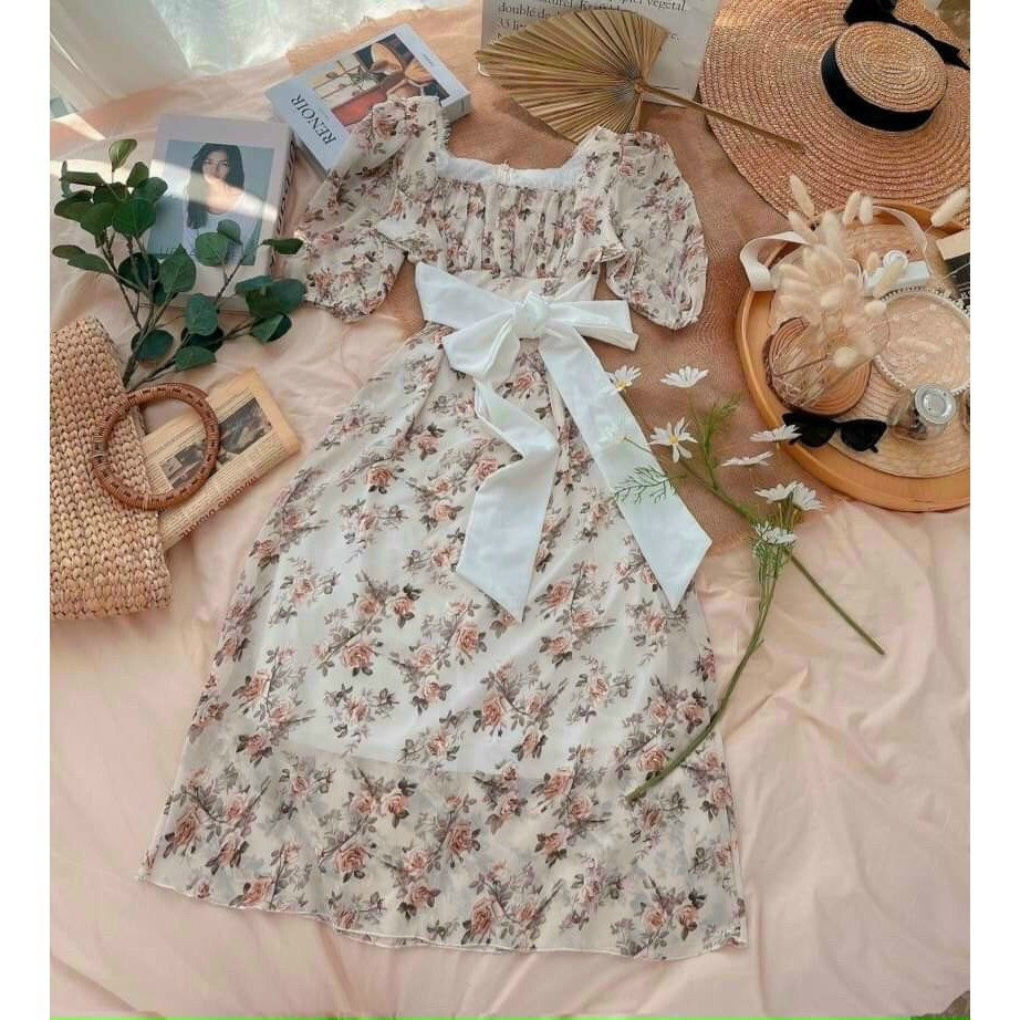 Váy Maxi Nữ, Đầm Hoa Dáng Dài Kiểu Dáng Nữ Tính Hàng 2 Lớp Chất Liệu Cao Cấp Hàng Thiết Kế Form Dáng Chuẩn. | BigBuy360 - bigbuy360.vn