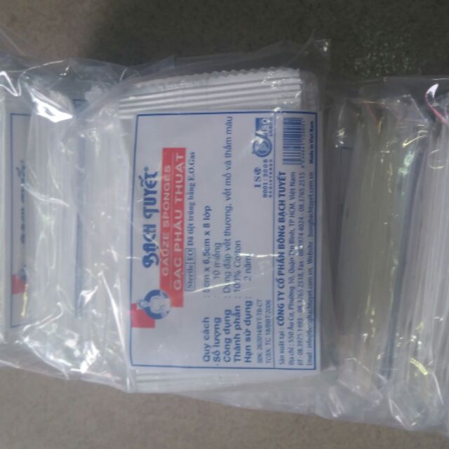 Gạc Bạch Tuyết bịch 10 gói