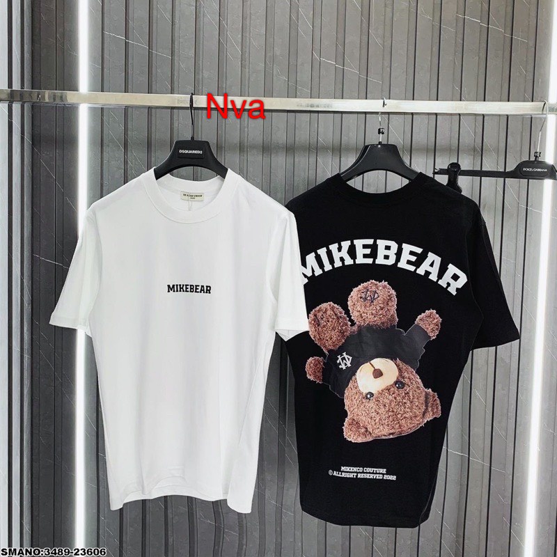 Áo Thun Gấu Miken ❤ Áo Phông Cotton Dày Dặn Nam Nữ NVA122