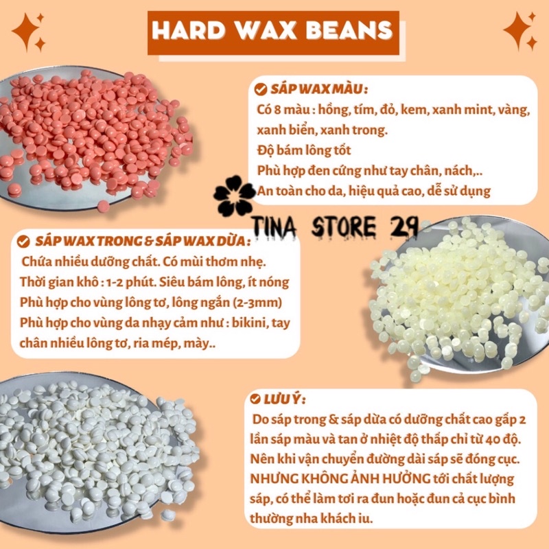 Combo sáp wax lông nhập khẩu và mỡ trăn tằng que gỗ và bột tắm cafe giúp làm sạch lông cac vùng trên cơ thể,tinastore29