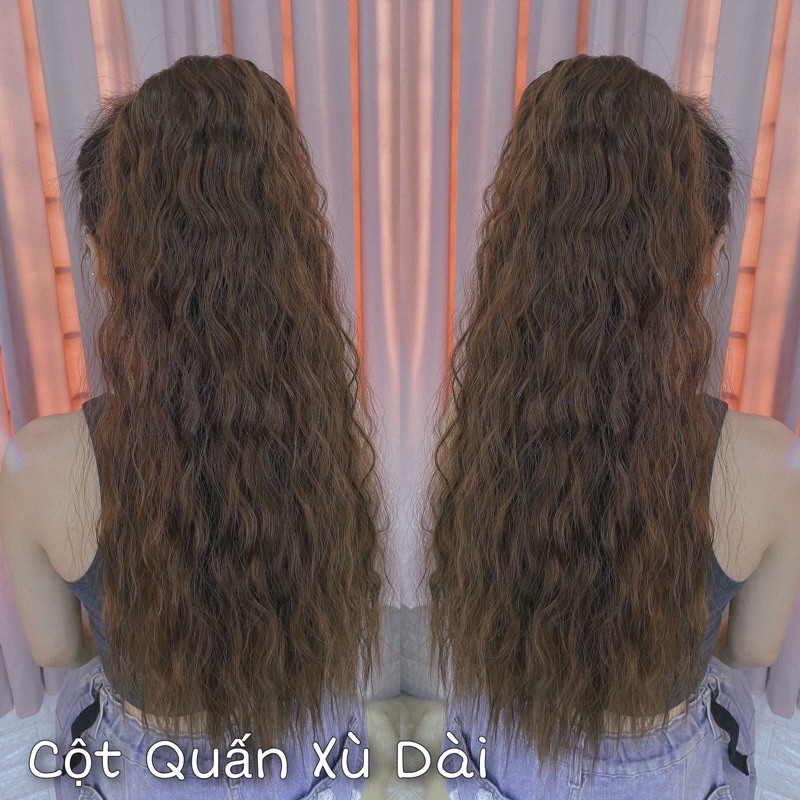 Tóc giả cột xù loại dán ❤️FREESHIP❤️ cột xù 60cm