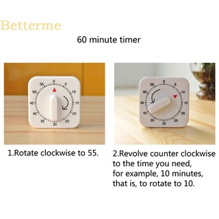 H♫-60 Minutes Timer Mechanical Reminder Alarm Kitchen