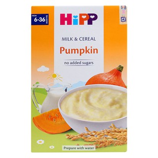 Bột dinh dưỡng hipp 6-36m sữa và bí đỏ 250g