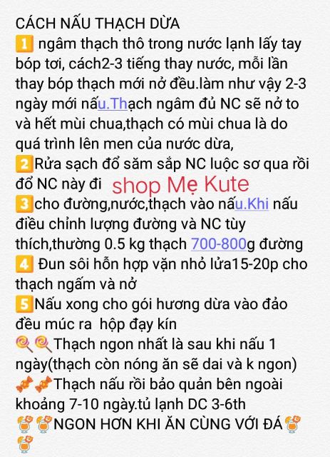 [Shopee trợ giá]thạch dừa khô 1kg | BigBuy360 - bigbuy360.vn