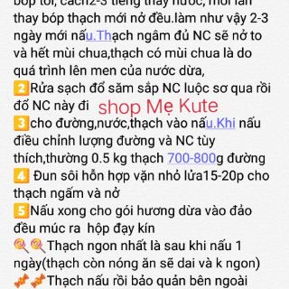 thạch dừa khô 500g