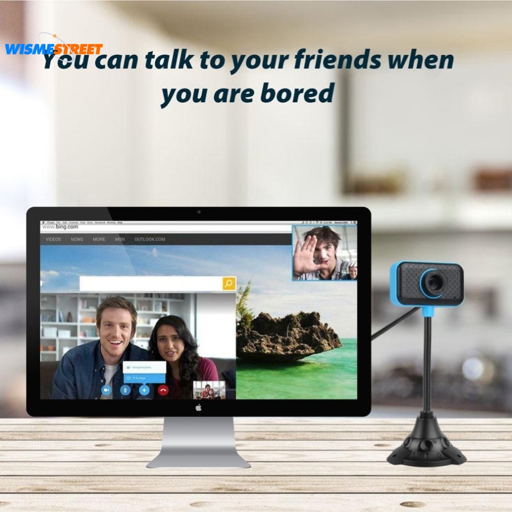 Webcam kỹ thuật số USB 2.0 480P kèm micro linh hoạt tiện dụng cho máy tính | BigBuy360 - bigbuy360.vn