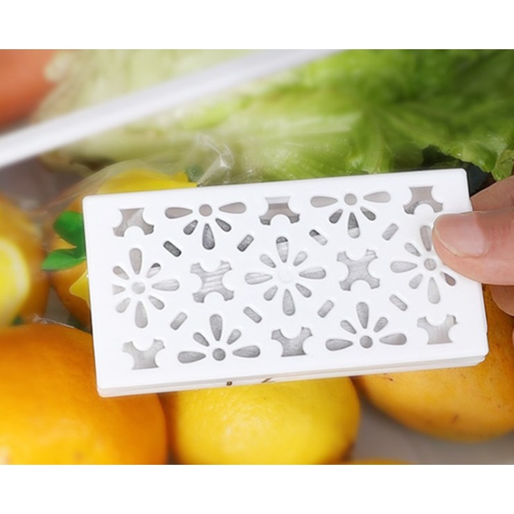 Miếng khử mùi tủ lạnh, ngăn mát than hoạt tính Sanada 10g Nội địa Nhật Bản