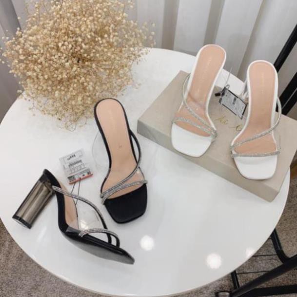 sale | Bán Chạy | HOT SALE Guốc zara mica trong quai đá gót trụ fullbox xuất dư Đẹp Xịn . 2020 new . 💯 ་ ; hot ` ^ '