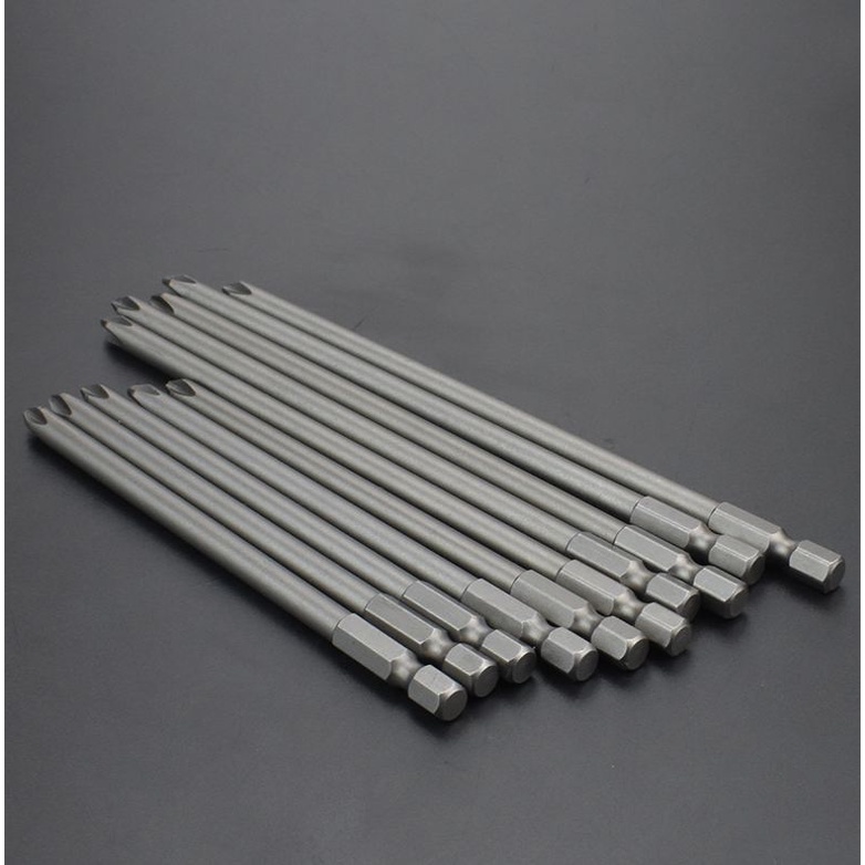 Bộ 9 mũi tô vít 4 cạnh chuôi lục giác dài 120mm có nam châm