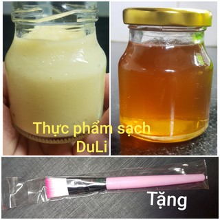 [HOAN TIỀN 100 LẦN NẾU PHÁT HIỆN HÀNG PHA TRỘN] - Sữa ong chúa và mật ong hoa cà phê 100g + Tặng cọ
