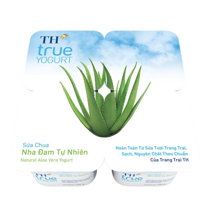 Sữa Chua TH True Milk Đủ Vị - Vỉ 4 Hộp x 100gr