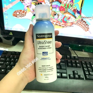 KEM CHỐNG NẮNG NEUTROGENA dạng xịt - lọ 140g