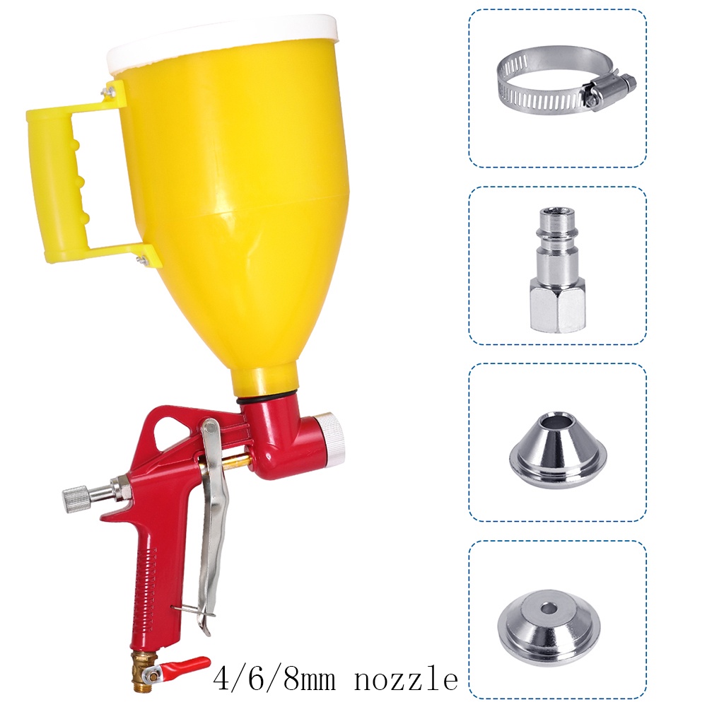 Súng Phun Sơn Tường Khô Kèm 3 Vòi Phun