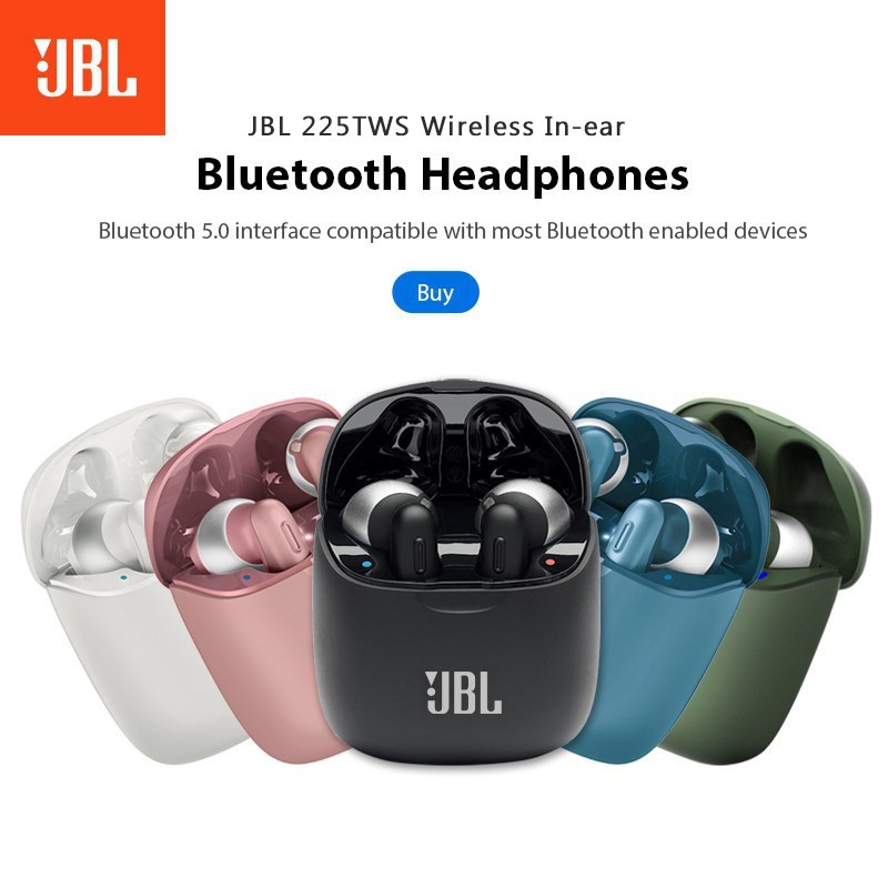 Bộ Tai Nghe Không Dây Bluetooth Jbl 225tws 225 Tws Kèm Phụ Kiện