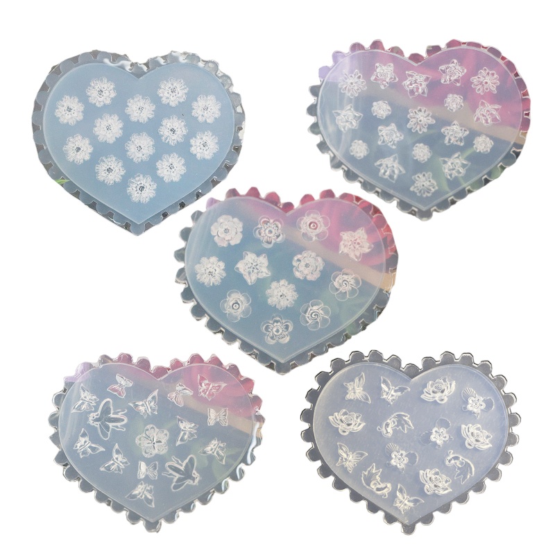 Khuôn Silicone Tạo Hình Trang Trí Móng Tay 3D DIY