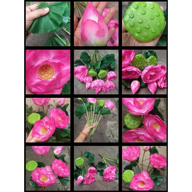 1 Cây sen VN giả  mẫu mới 2022 - Hoa giả -Hương Flower