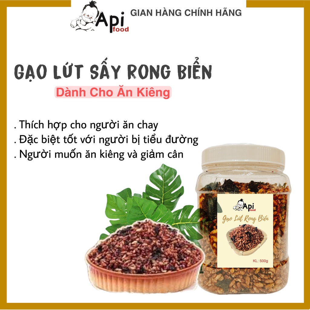 Gaọ Lức Sấy Rong Biển Api Food  250gr