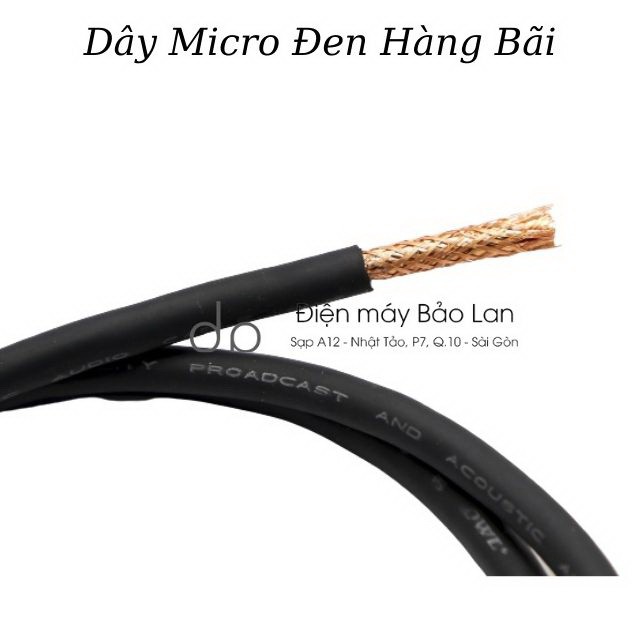 Dây Micro Xịn,Dây Canon Ra 6 Ly Màu Đen