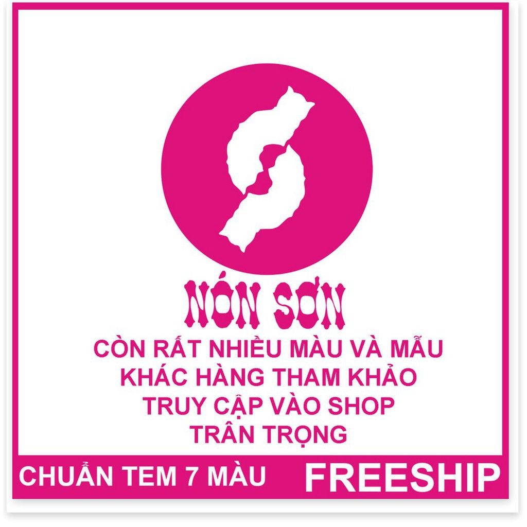 MỚI 2021 - Mũ Nón Sơn Cao Cấp Hàng Xịn Chuẩn Tem 7 Màu Nam Nữ Thời Trang