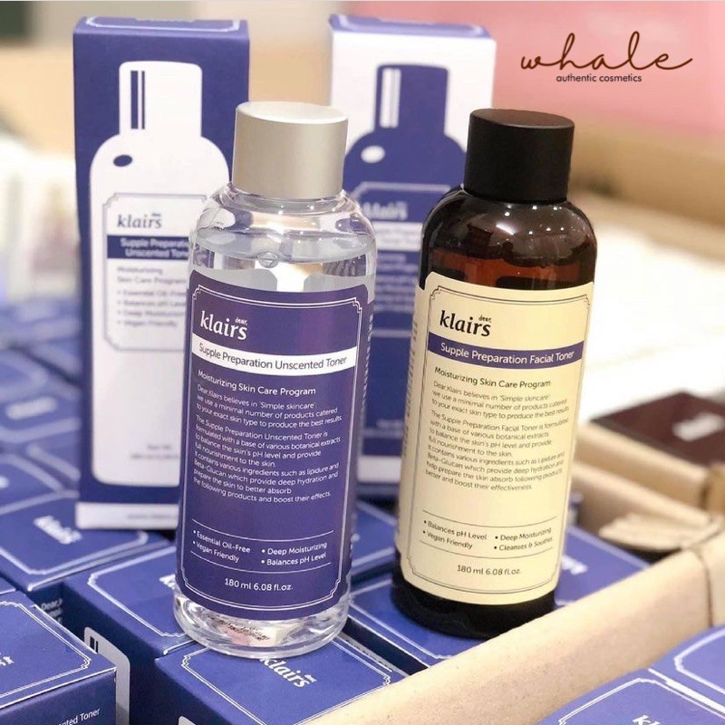 Nước Hoa Hồng Không Mùi Dưỡng Ẩm, Làm Dịu Da Klairs Supple Preparation Unscented Toner 180ml | BigBuy360 - bigbuy360.vn