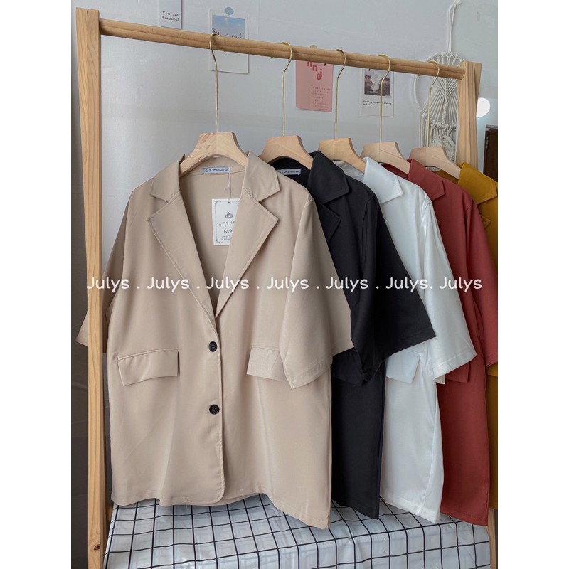 Áo blazer 1 lớp tay lỡ (ảnh thật shop chụp kèm video) | BigBuy360 - bigbuy360.vn