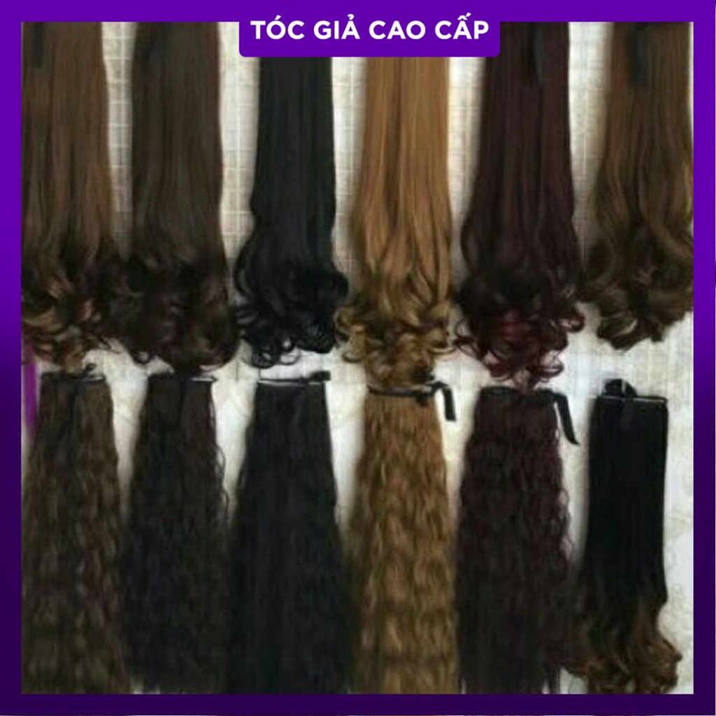 Tóc cột xoăn đủ dáng