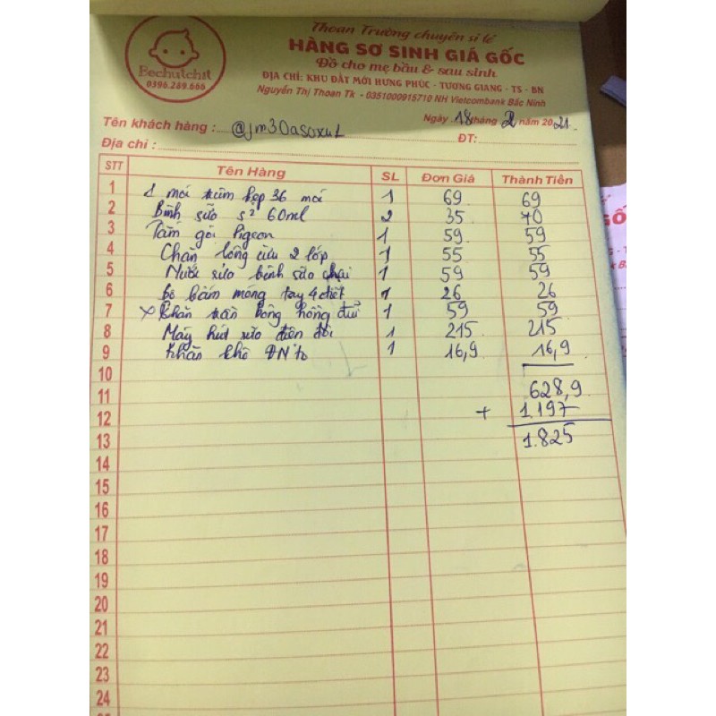 Combo đi sinh đầy đủ Mẹ &amp; Bé (41 sản phẩm)