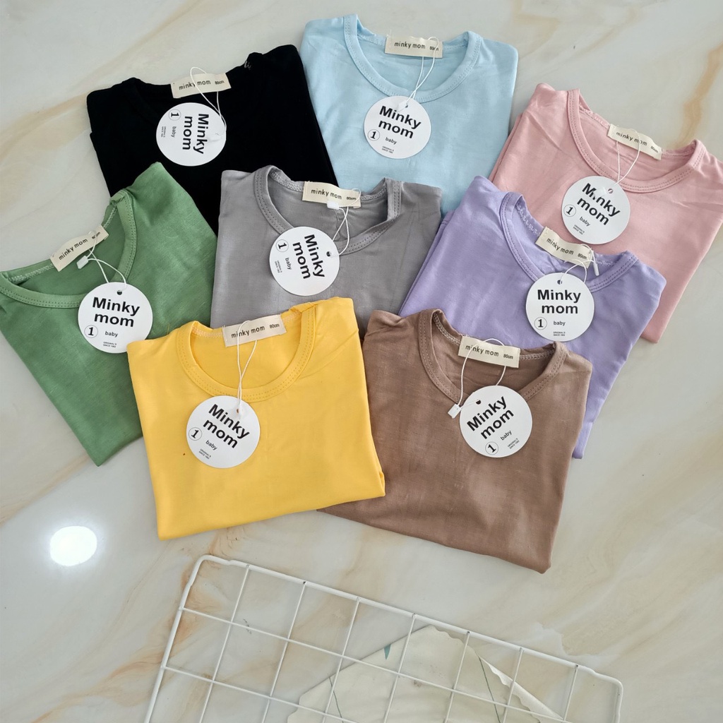 A19 - Áo Dài Tay Thun Lạnh Cổ Tròn Cho Bé Trai Bé Gái