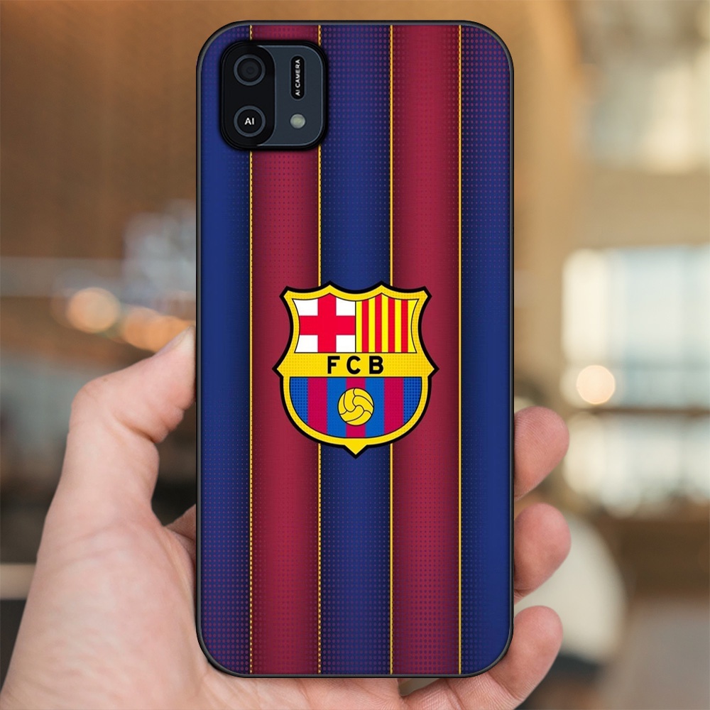Ốp lưng Oppo A16K viền đen in hình Barcelona Barca